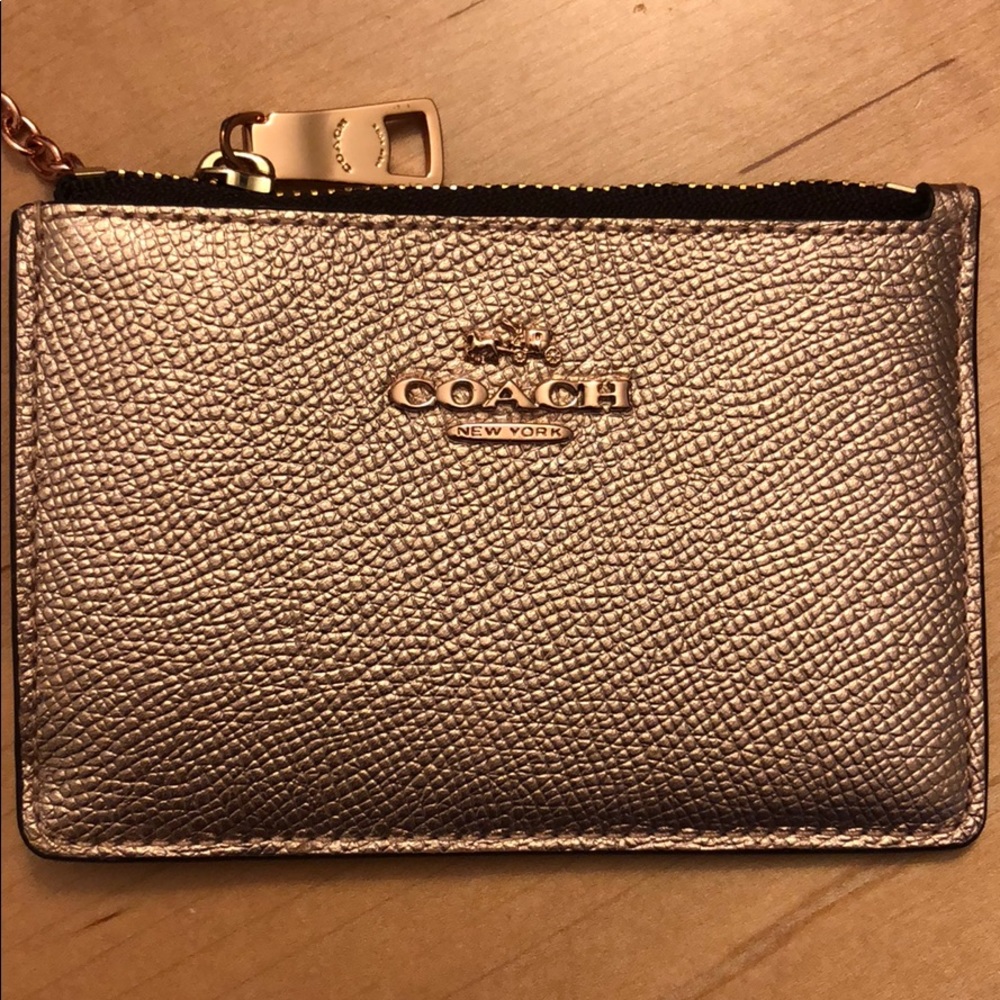 Rose Gold Coach Card Case